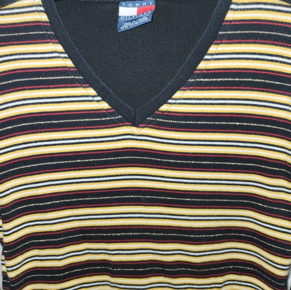 Tommy Hilfiger Striped Long Sleeve Top size Large - Picture 3 of 8